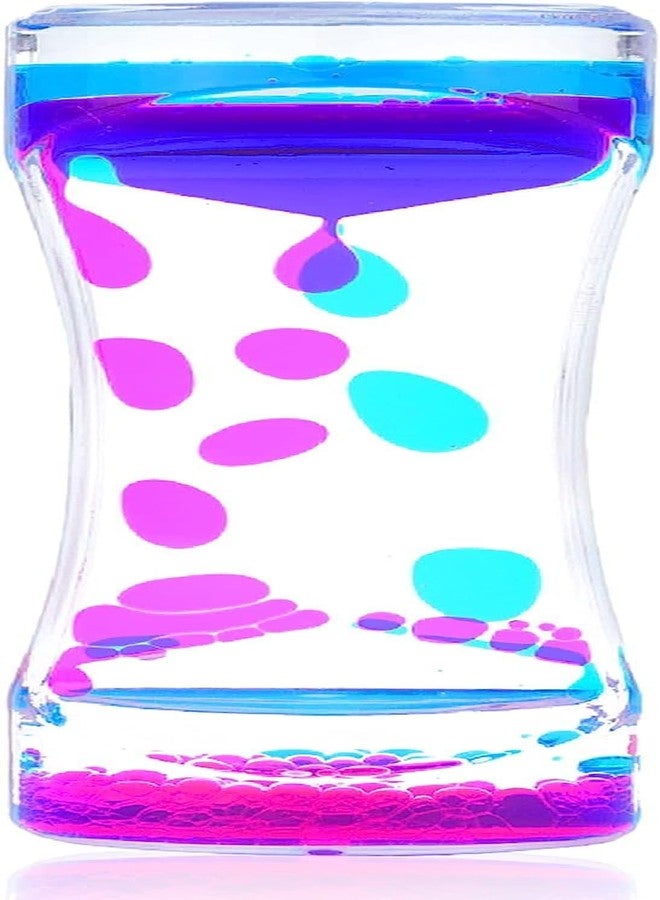 S SMITEX Smitex Liquid Motion Bubbler Timer Diamond Shaped Liquid Timer for Fidget Toy,Autism Toys, Children Activity, Calm Relaxing,Penguin Desk Toys and Home Ornament - Image 1